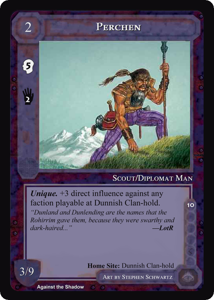 Perchen - Against the Shadow - Middle Earth CCG / TCG