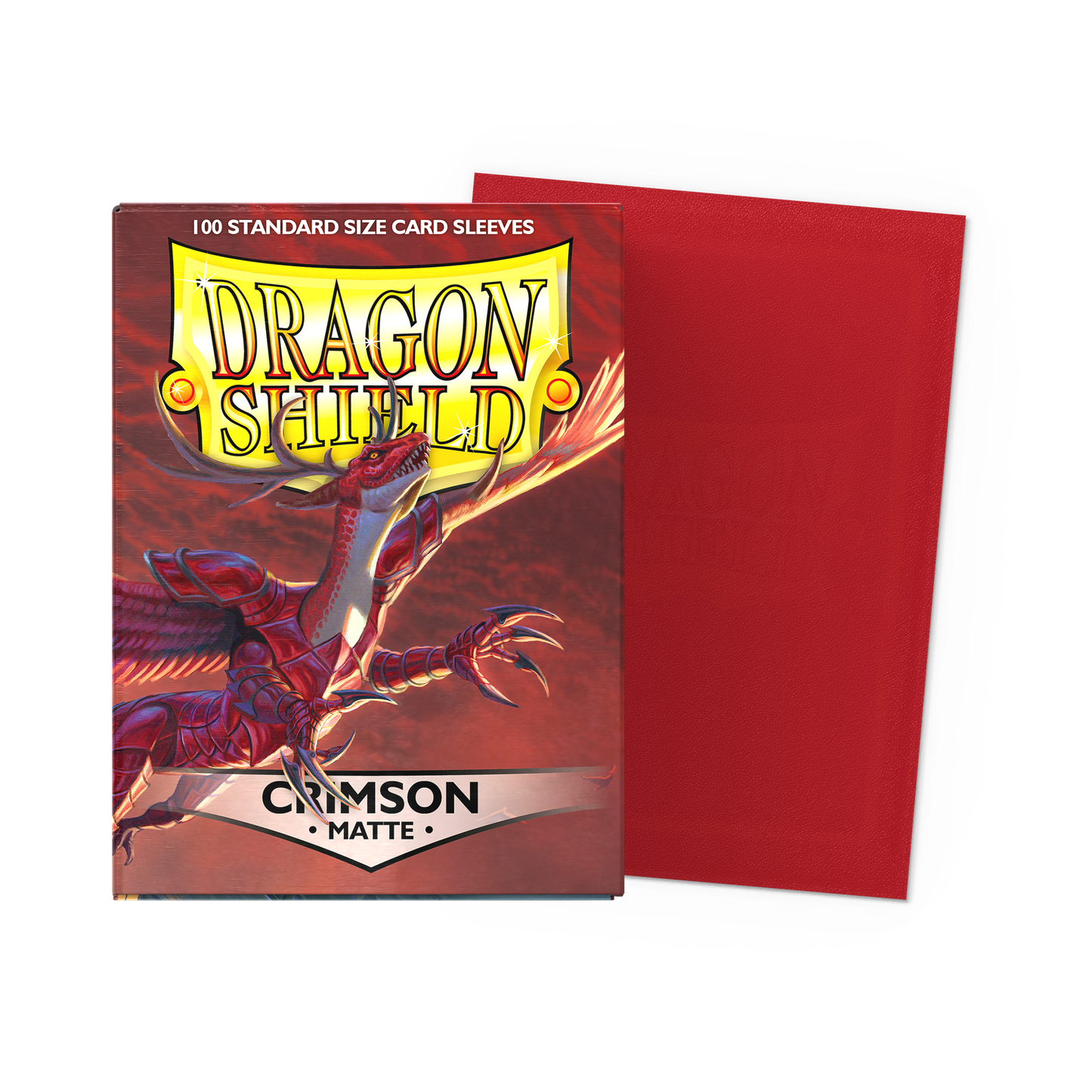 Dragon Shield: Standard 100ct Sleeves - Crimson (Matte)