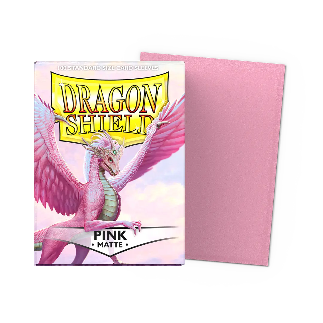 Dragon Shield: Standard 100ct Sleeves - Pink (Matte)
