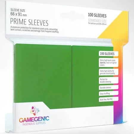 GameGenic: Matte Prime Sleeves green