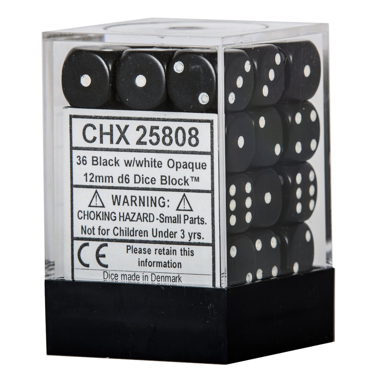 Chessex: D6 Opaque Dice sets - 12mm