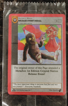 Metazoo - 1st Edition Cryptid Nation Release Event Medal - TCG - CCG