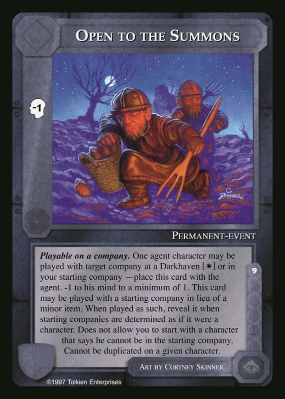Open To The Summons - White Hand - Middle Earth CCG / TCG
