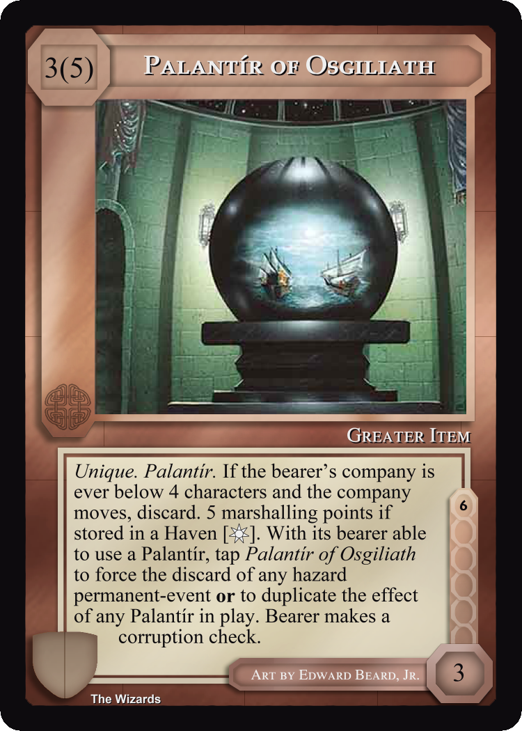 Palantir Of Osgiliath - METW - Limited - Middle Earth CCG / TCG