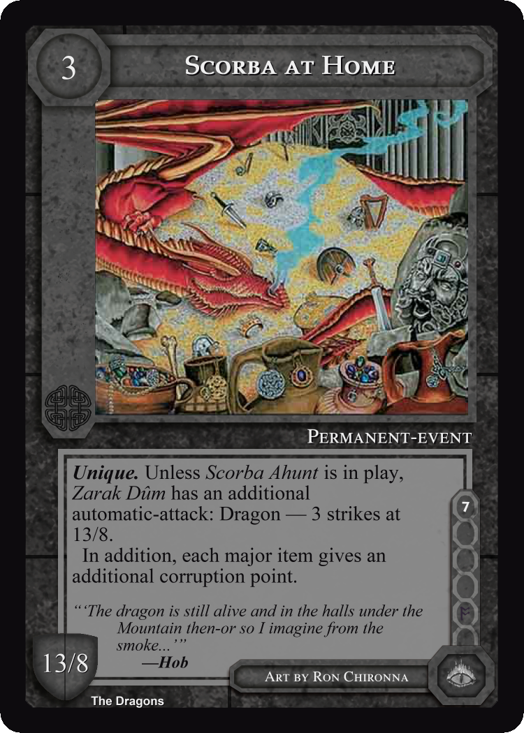 Scorba at Home - The Dragons - Middle Earth CCG / TCG