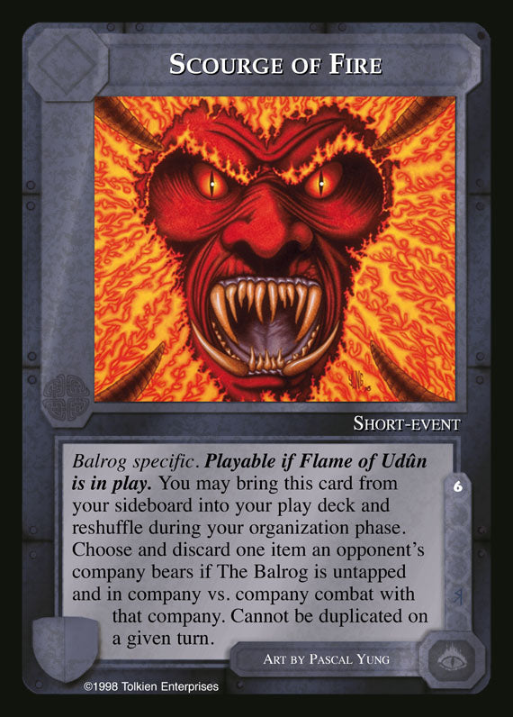 Scourge of Fire - The Balrog - Middle Earth CCG / TCG PunkOuter Games Scourge of Fire - The Balrog - Middle Earth CCG / TCG PunkOuter Games