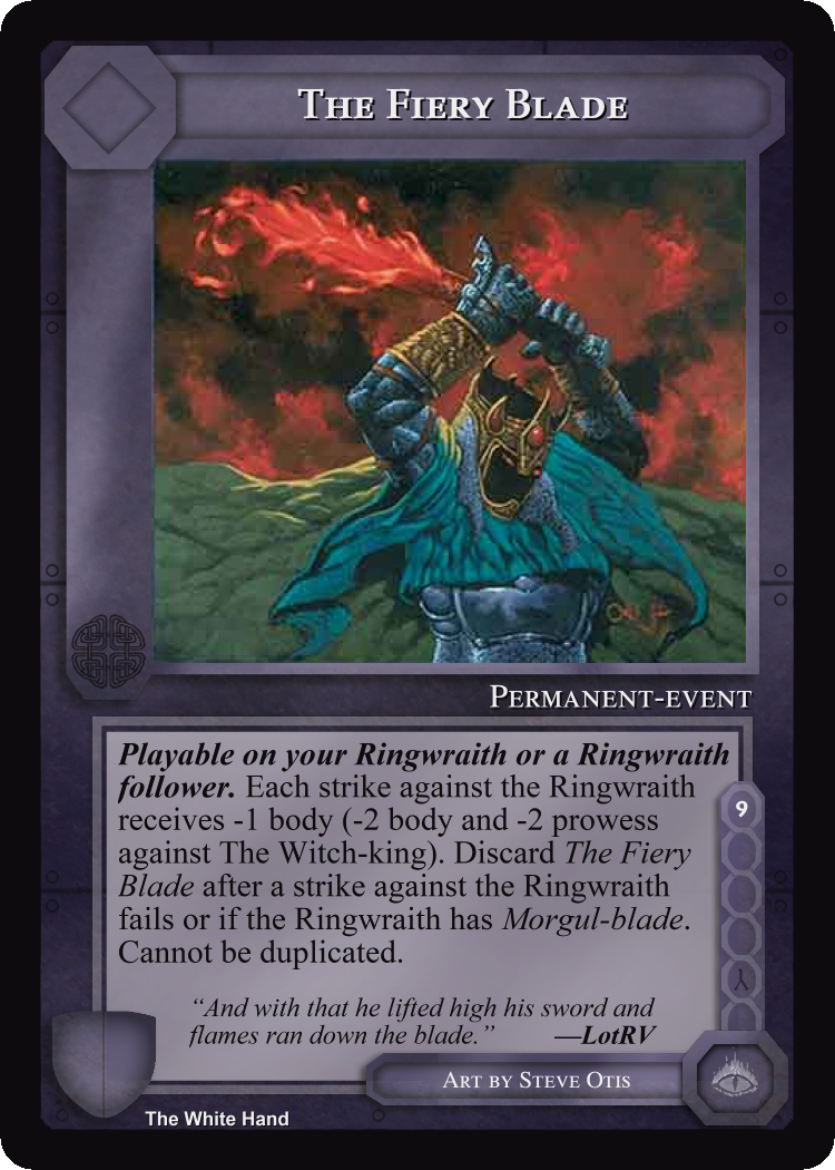 The Fiery Blade - White Hand
