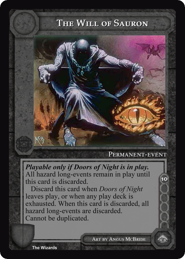 The Will of Sauron - METW - Limited - Middle Earth CCG / TCG