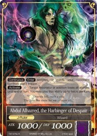 Ebony Prophet // Abdul Alhazred, the Harbinger of Despair (TAT-079/J) [The Castle and The Two Towers]
