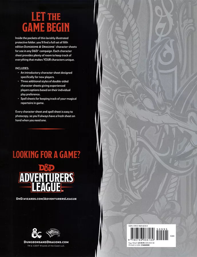 dungeons and dragons character sheets 5th edition