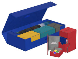 ultimate guard treasurehive 550 xenoskin blue deck box card case