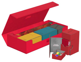 Ultimate Guard treasurehive 550 xenoskin red deck box card case