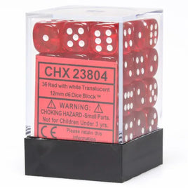 Chessex: D6 Translucent Dice sets - 12mm