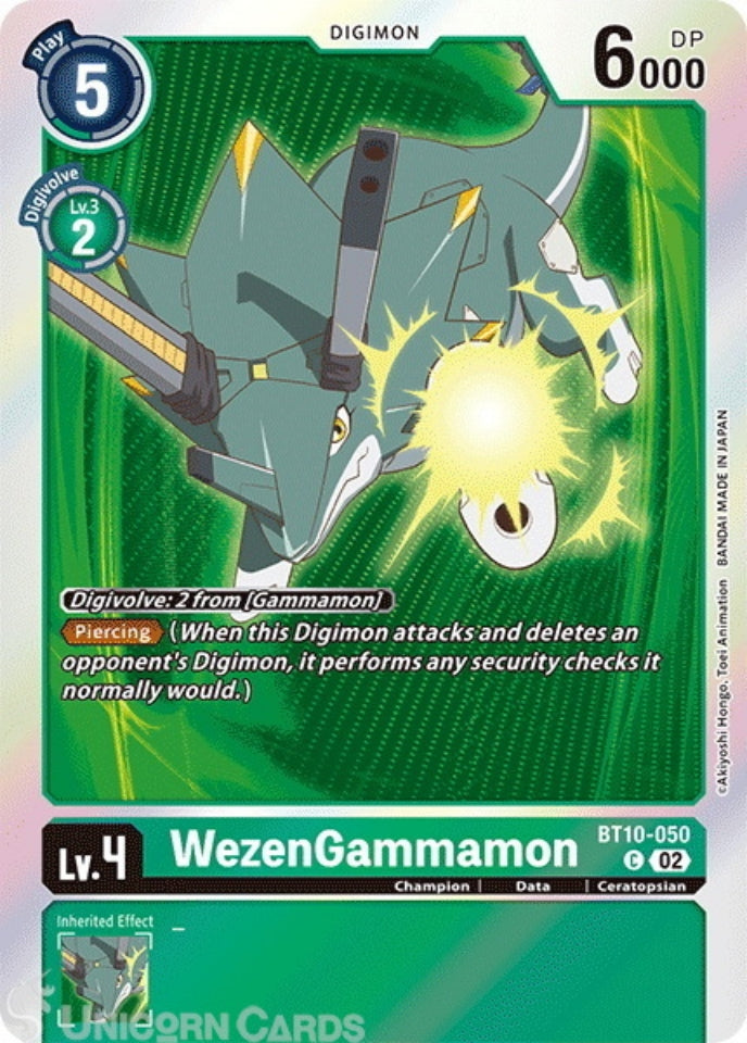 WezenGammamon (Double Pack Set 02) [BT-10 - BT10-050 C Promo] - Xros Encounter
