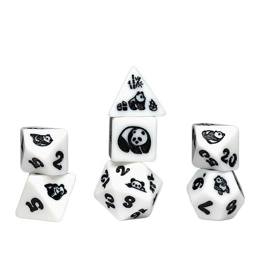 7-Die Set Animals - Moon Panda

