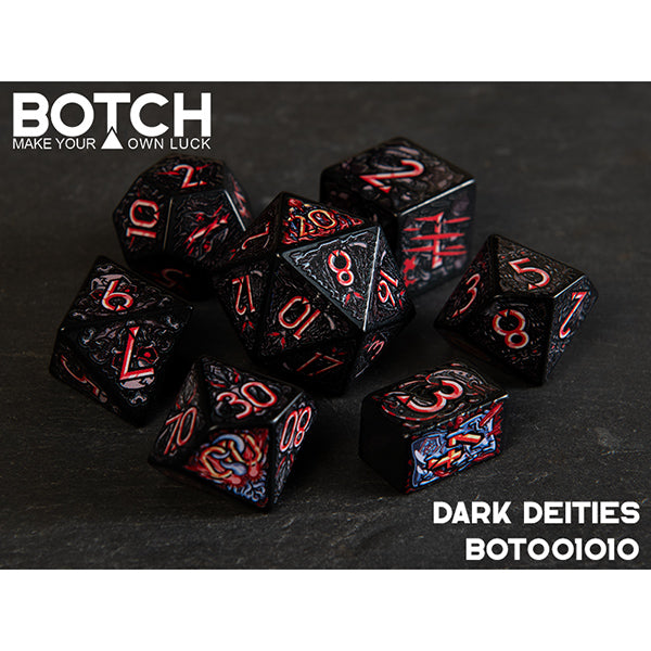 7 Piece Die Set Botch Dice: Dark Deities
