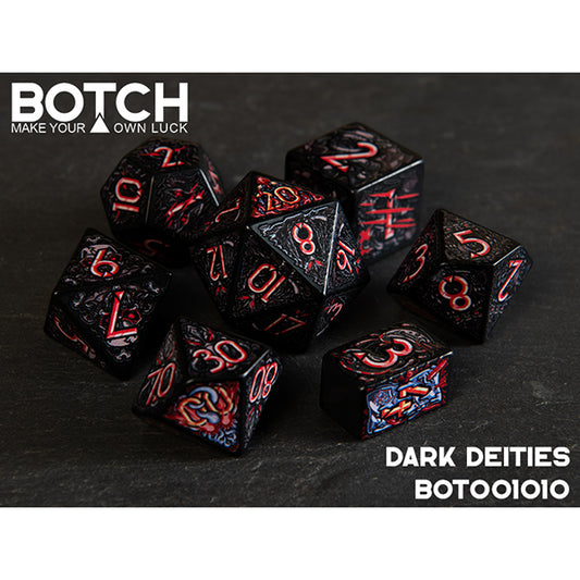7 Piece Die Set Botch Dice: Dark Deities

