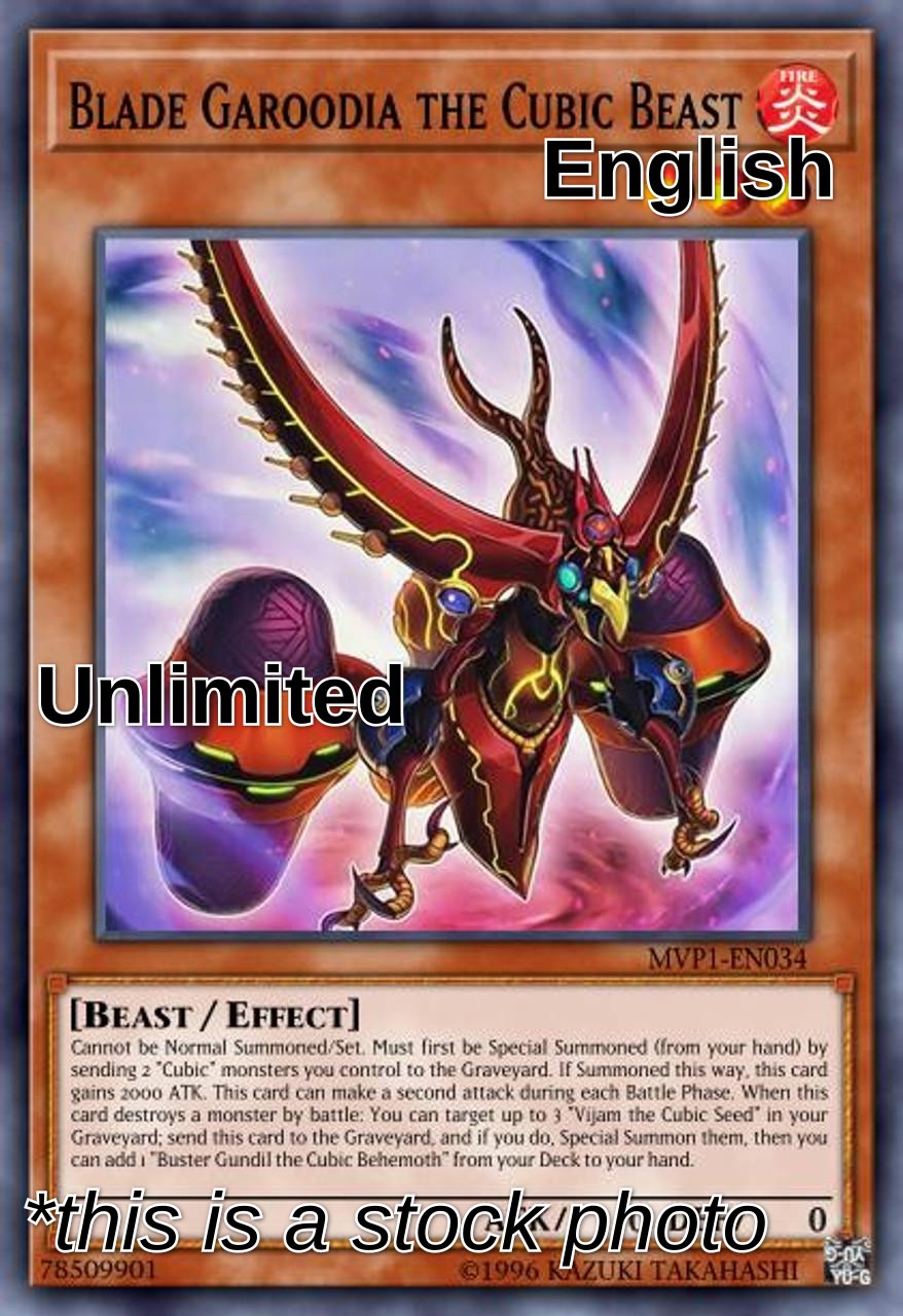 Blade Garoodia the Cubic Beast