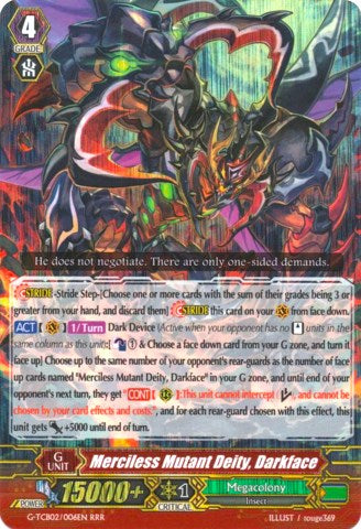 Merciless Mutant Deity, Darkface [G-TCB02 - G-TCB02/006EN]