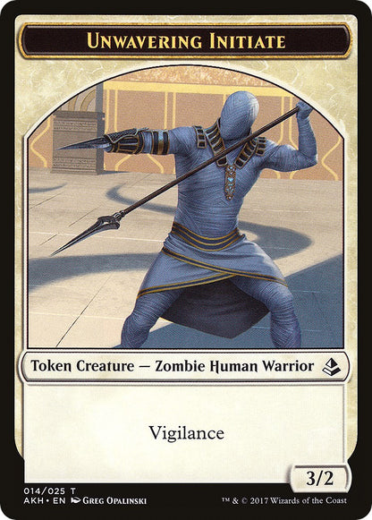 Unwavering Initiate // Wurm Double-Sided Token