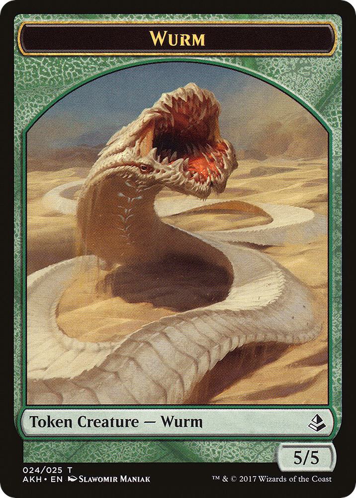 Unwavering Initiate // Wurm Double-Sided Token (Back)