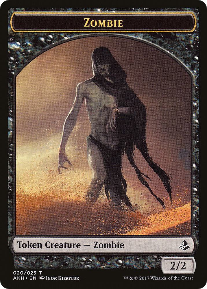 Vizier of Many Faces // Zombie Double-Sided Token (Back)