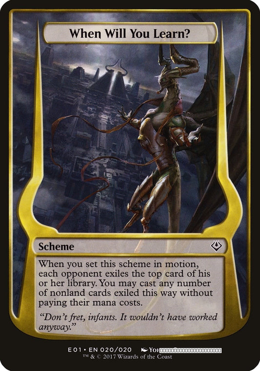 When Will You Learn? (Archenemy: Nicol Bolas)