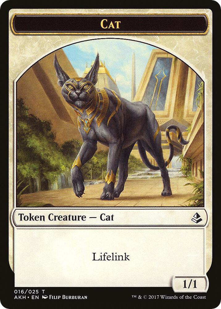 Proven Combatant // Cat Double-Sided Token (Back)