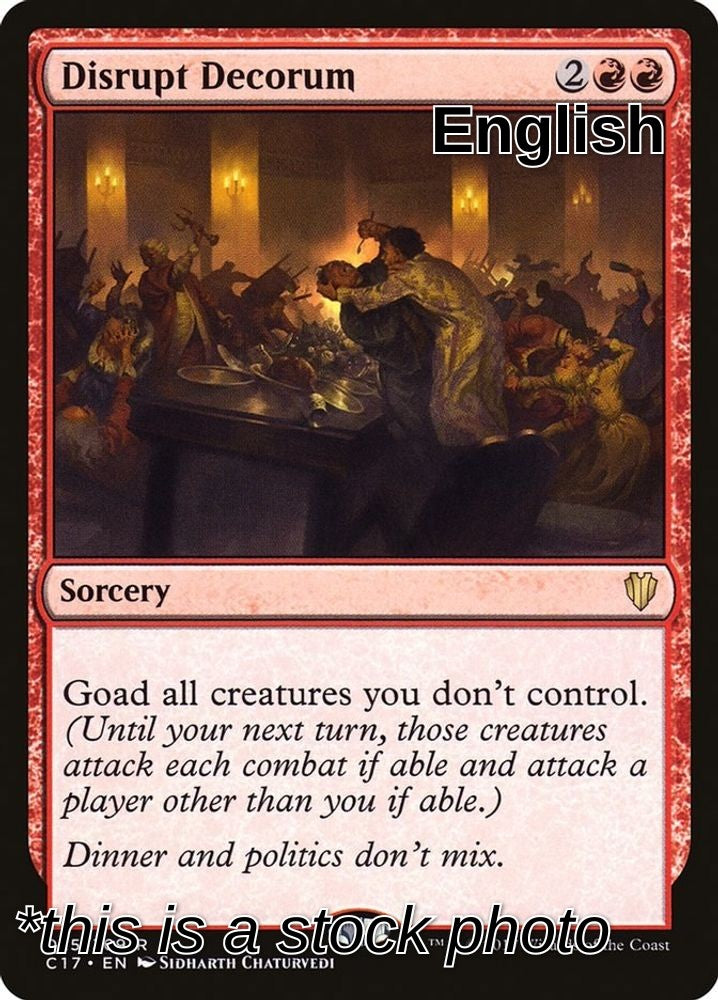 Disrupt Decorum
