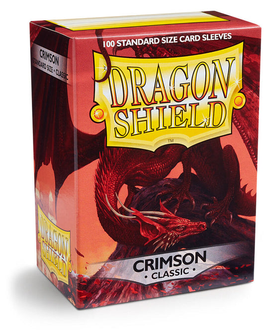 Dragon Shield: Standard 100ct Sleeves - Crimson (Classic)