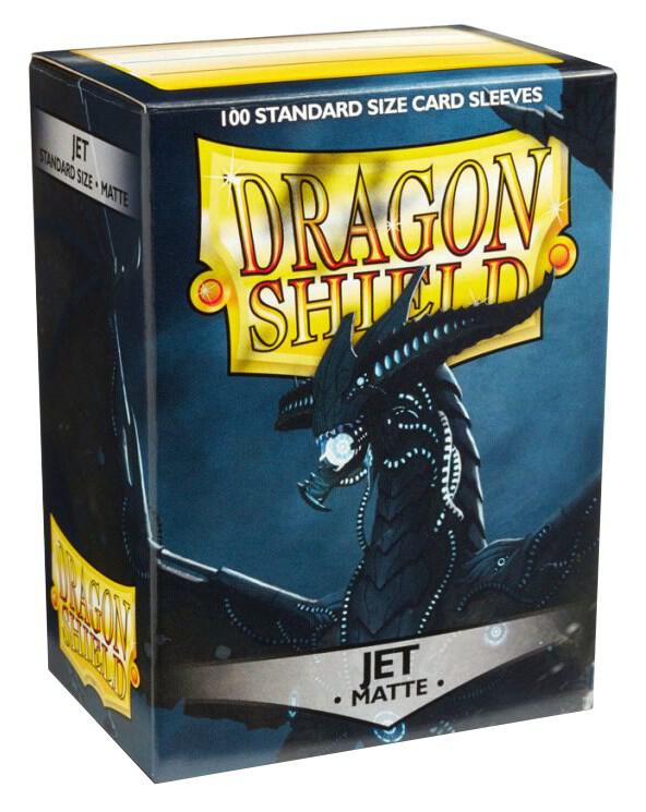 Dragon Shield: Standard 100ct Sleeves - Jet (Matte)