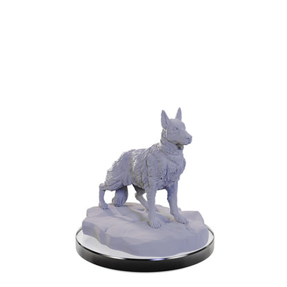 WizKids Deep Cuts Unpainted Miniatures: Dog Companions