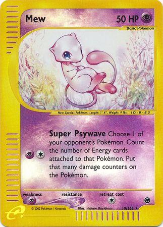 Mew (19) [EX - 019/165 - Holo Rare] - Expedition
