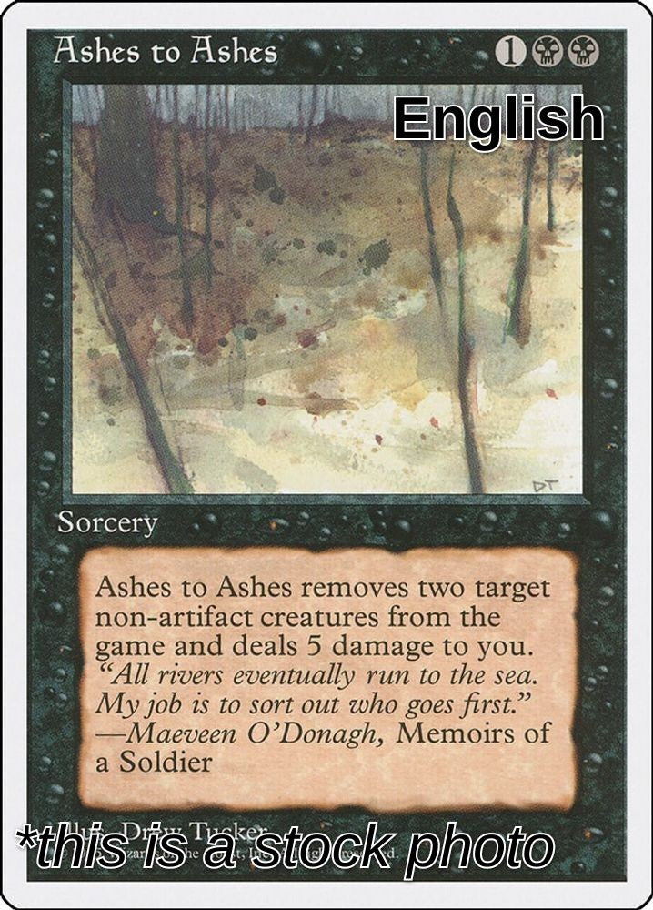 Ashes to Ashes