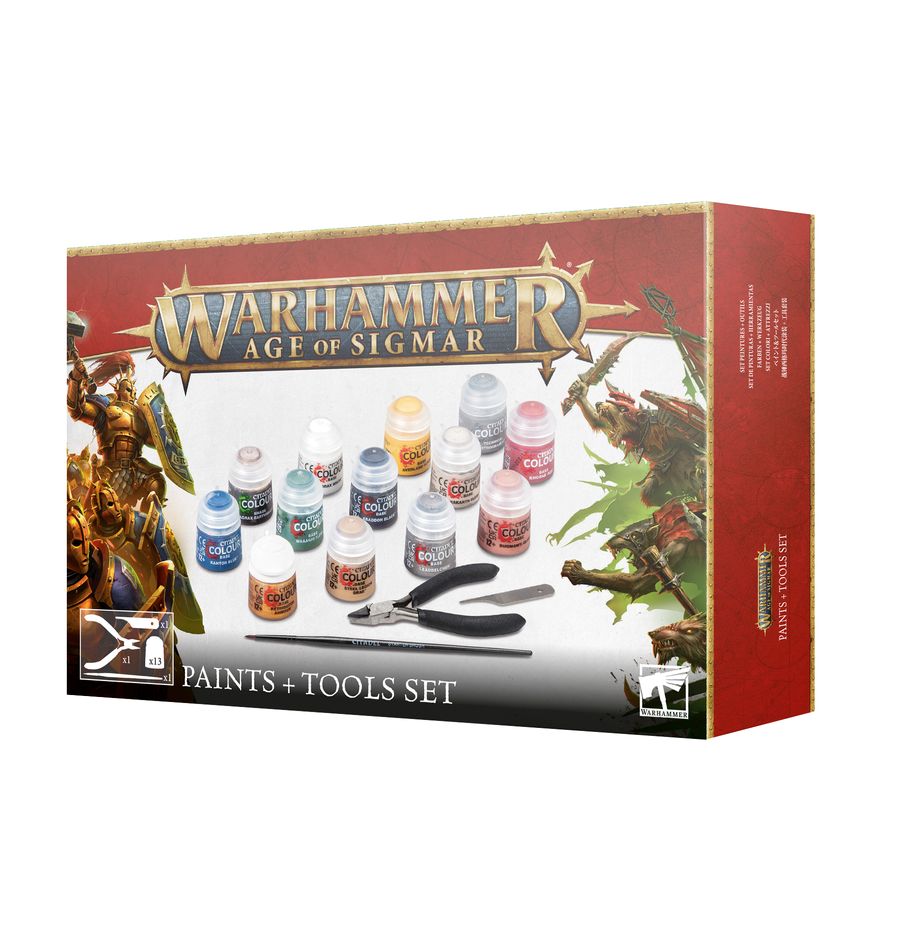 Warhammer: Age of Sigmar - Paints + Tools Set