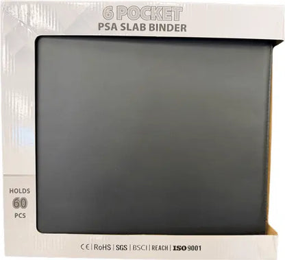 Generic 6-Pocket Zippered PSA Slab Binder - Black
