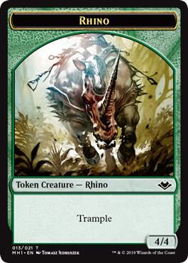 Goblin // Rhino Double-sided Token (Back)