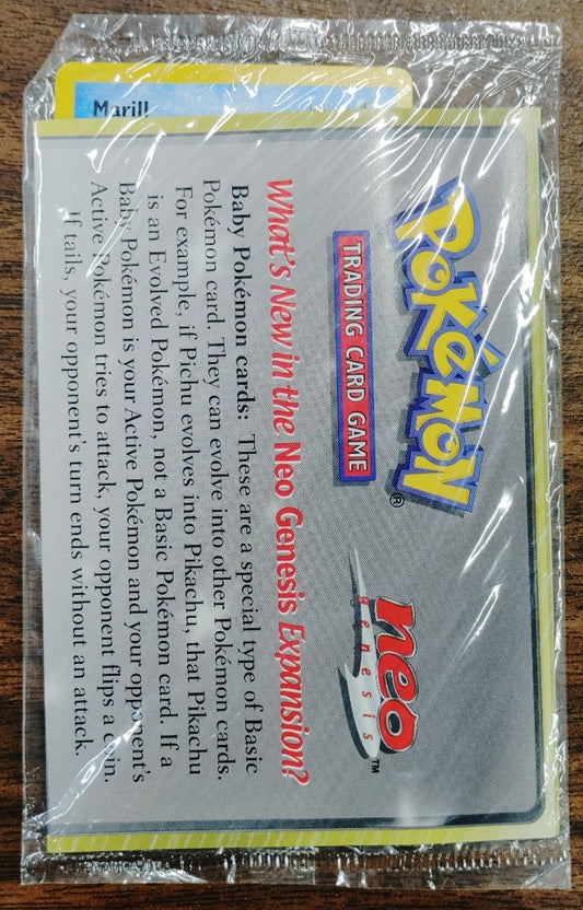 Pokemon Marill Black Star Promo Sealed - Neo Genesis