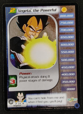 Vegeta The Powerful 174 - DBZ - Foil Limited - Moderate Play