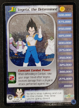 Vegeta The Determined 173 - DBZ - Foil Limited - Moderate Play