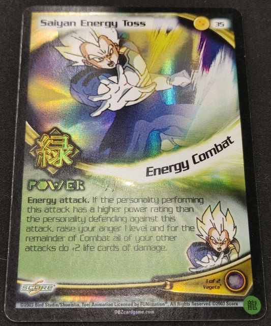 Saiyan Energy Toss 35 - DBZ - Foil Limited - Moderate Play