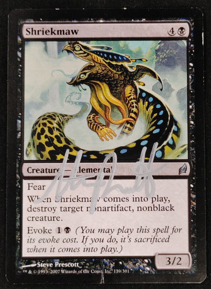 Signed Shriekmaw Lorwyn - HP/DMG - MTG Magic the Gathering