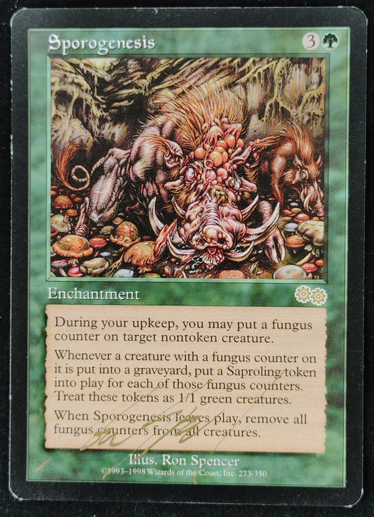 Signed Sporogenesis - Urza's Saga - MP - MTG Magic the Gathering