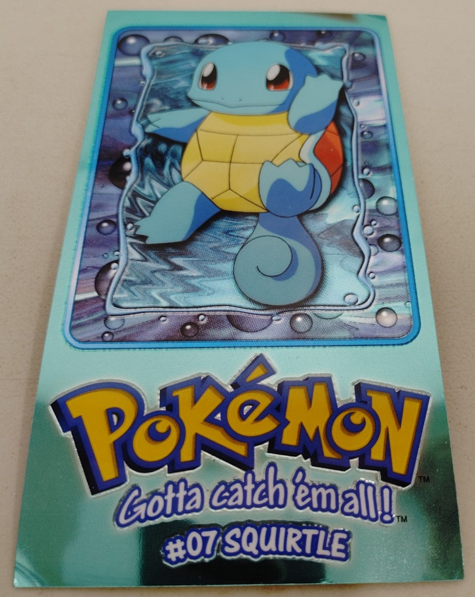 1999 Topps Pokemon TV Squirtle # 2 Tin Topper Card