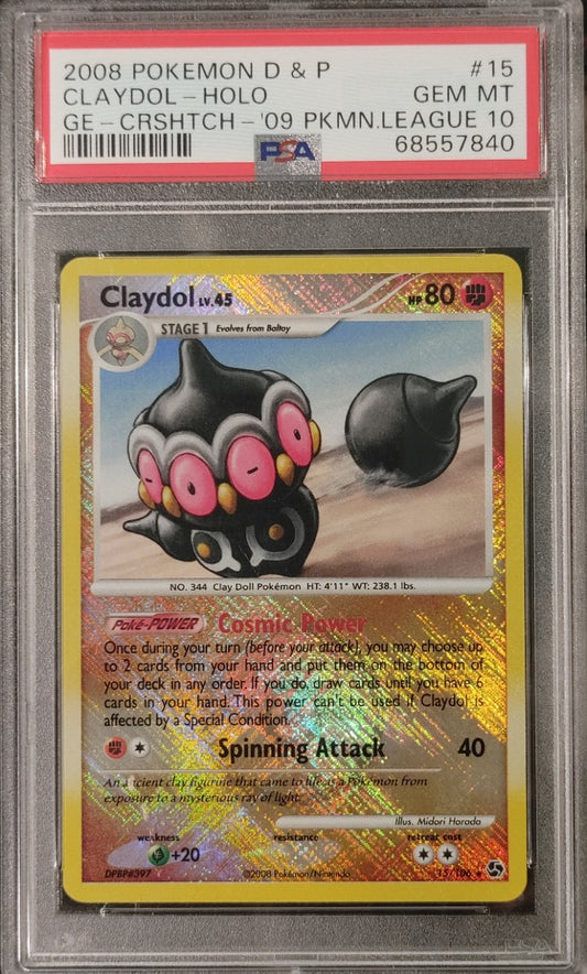 Pokemon Claydol #15 League Promo GE Gem Mint