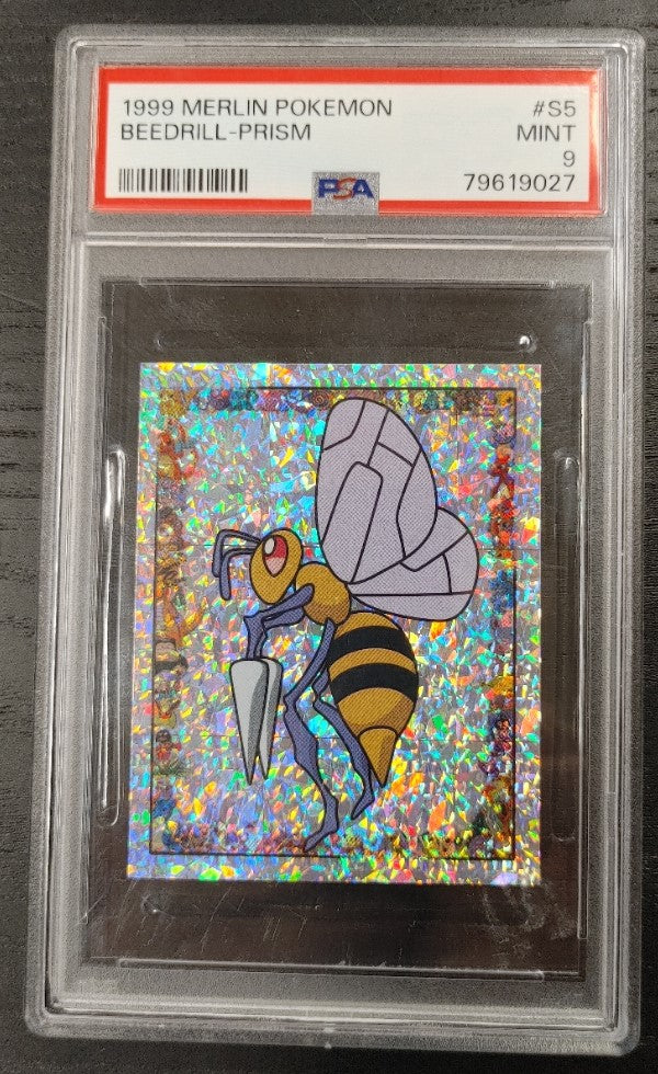 Pokemon Beedrill S5 Merlin Prism Graded 9 PSA Mint