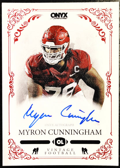 Onyx Vintage Autographed - Myron Cunningham