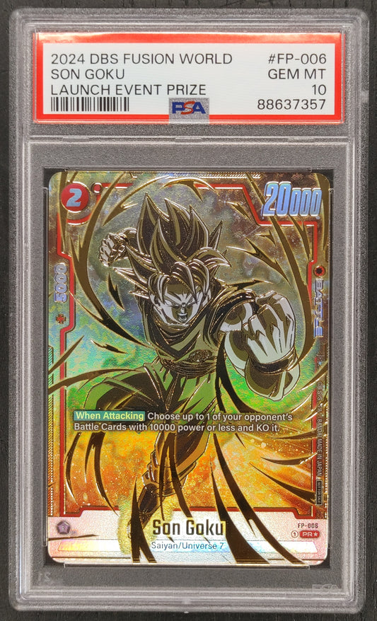 Son Goku PSA 10 Gem Mint (FP-006) (Gold) [Fusion World Promotion Cards]