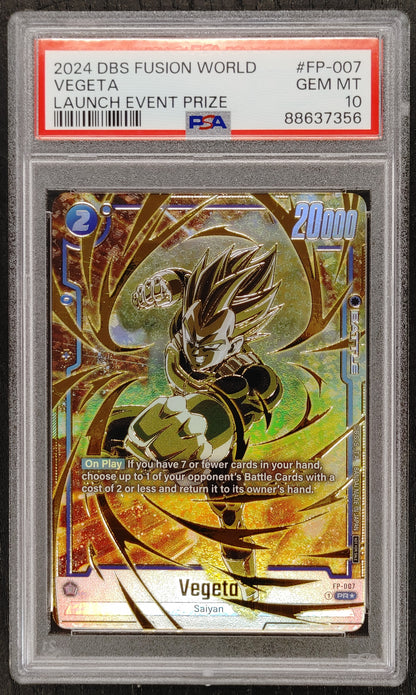 Vegeta PSA 10 Gem Mint (FP-007) (Gold) [Fusion World Promotion Cards]