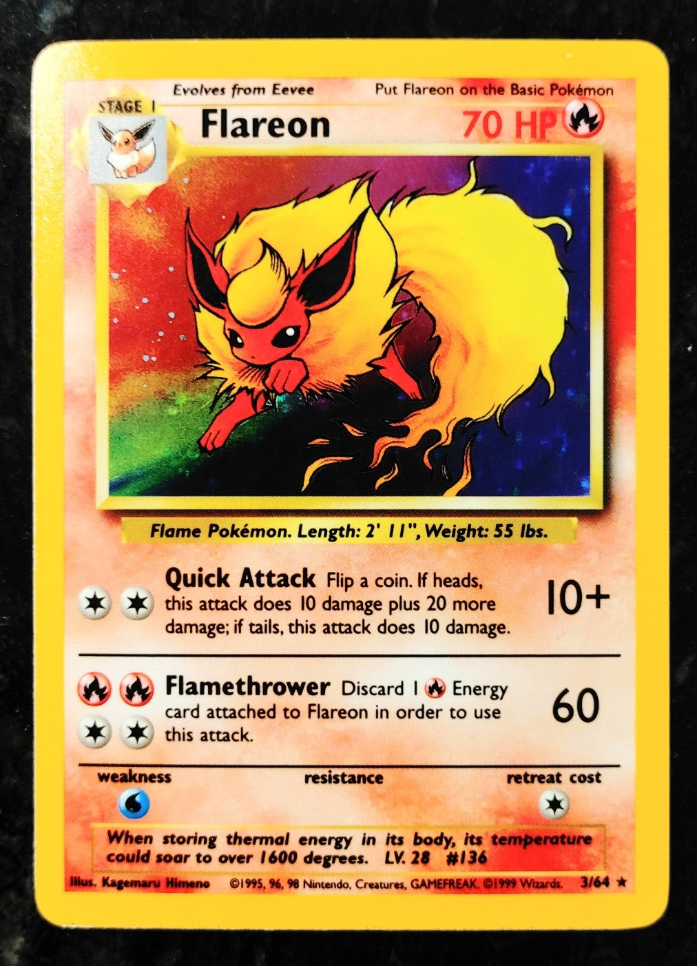 Flareon (3/64) [Jungle] - Factory Error No Set Symbol